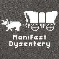 Oregon Trail Manifest Dysentery Cotton Canvas Backpack