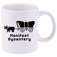 Oregon Trail Manifest Dysentery 11oz C Handle Ceramic Mug