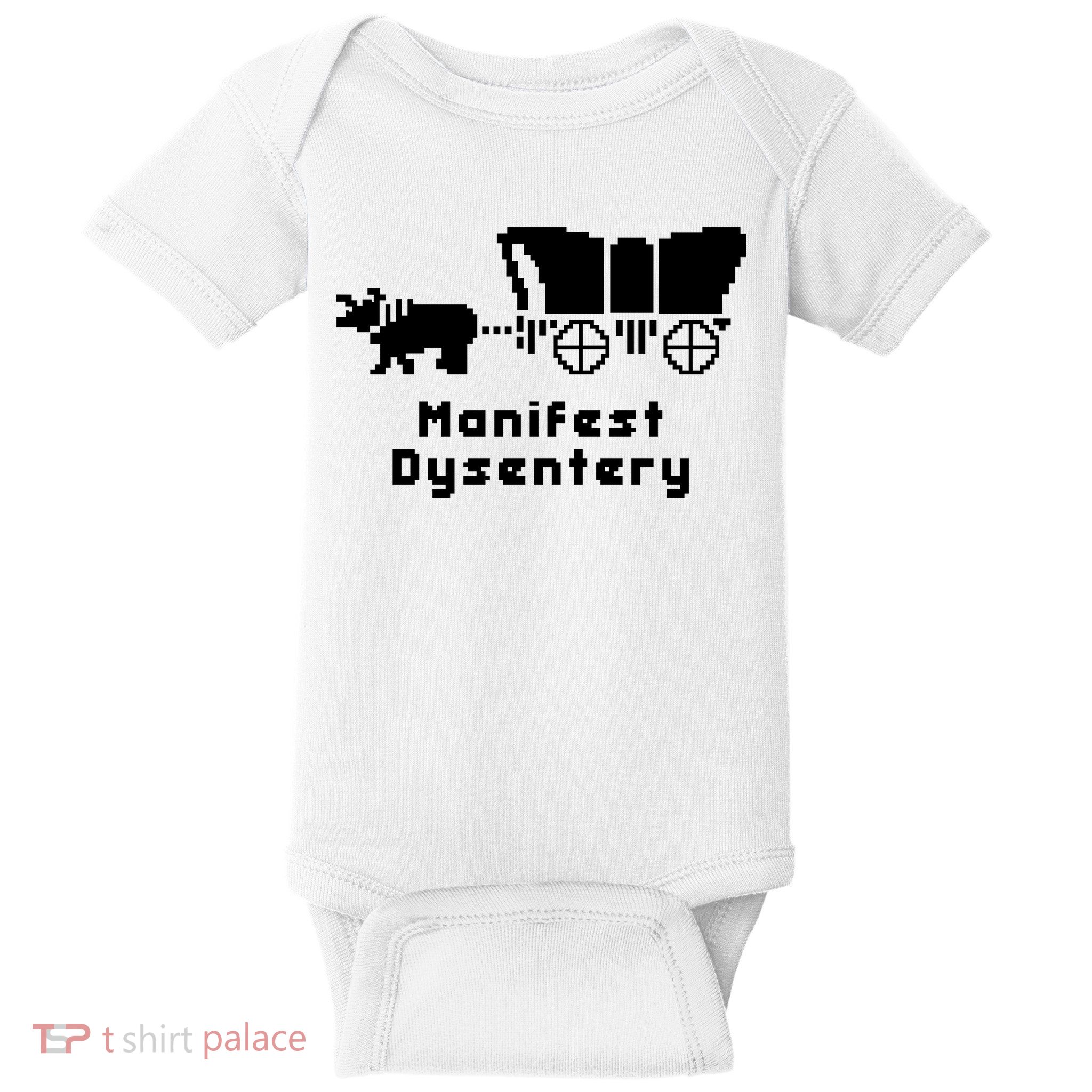 Oregon Trail Manifest Dysentery Baby Bodysuit