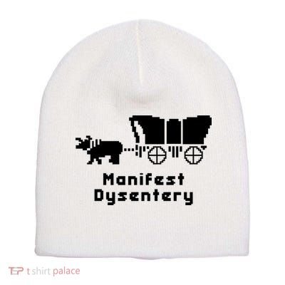 Oregon Trail Manifest Dysentery Short Acrylic Beanie