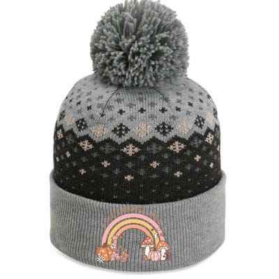 One Thankful Mom Thanksgiving Family Matching Rainbow Cute Gift The Baniff Cuffed Pom Beanie