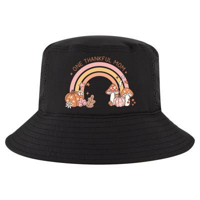 One Thankful Mom Thanksgiving Family Matching Rainbow Cute Gift Cool Comfort Performance Bucket Hat