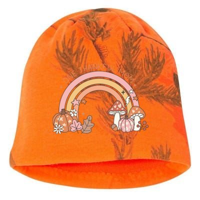 One Thankful Mom Thanksgiving Family Matching Rainbow Cute Gift Kati - Camo Knit Beanie