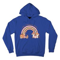 One Thankful Mom Thanksgiving Family Matching Rainbow Cute Gift Hoodie