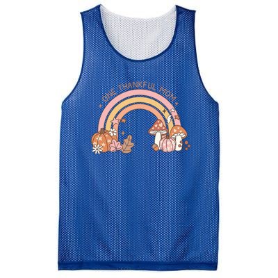 One Thankful Mom Thanksgiving Family Matching Rainbow Cute Gift Mesh Reversible Basketball Jersey Tank