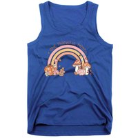 One Thankful Mom Thanksgiving Family Matching Rainbow Cute Gift Tank Top