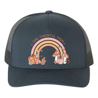 One Thankful Mom Thanksgiving Family Matching Rainbow Cute Gift Yupoong Adult 5-Panel Trucker Hat