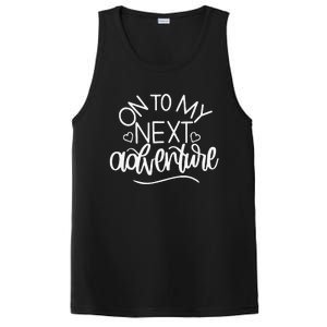 On To My Next Funny Adventure Summer Funny PosiCharge Competitor Tank