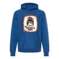 One Thankful Momma Fall Costume Leaves Autumn Thanksgiving Meaningful Gift Premium Hoodie