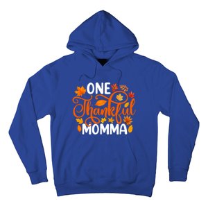 One Thankful Momma Funny Fall Autumn Thanksgiving Great Gift Hoodie