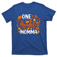 One Thankful Momma Funny Fall Autumn Thanksgiving Great Gift T-Shirt