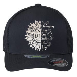 Occupational Therapy Month Ot Therapist Floral Flexfit Unipanel Trucker Cap