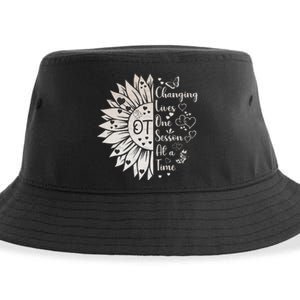 Occupational Therapy Month Ot Therapist Floral Sustainable Bucket Hat