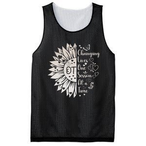 Occupational Therapy Month Ot Therapist Floral Mesh Reversible Basketball Jersey Tank