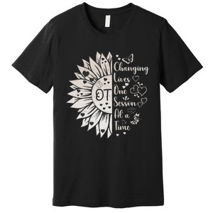 Occupational Therapy Month Ot Therapist Floral Premium T-Shirt