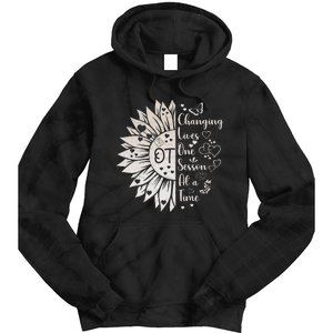 Occupational Therapy Month Ot Therapist Floral Tie Dye Hoodie