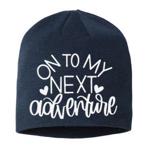 On To My Next Funny Adventure Summer Funny Sustainable Beanie