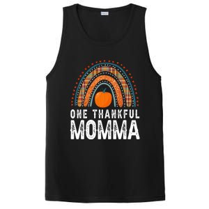 One Thankful Momma Gift Funny Fall Autumn Thanksgiving Cute Gift PosiCharge Competitor Tank