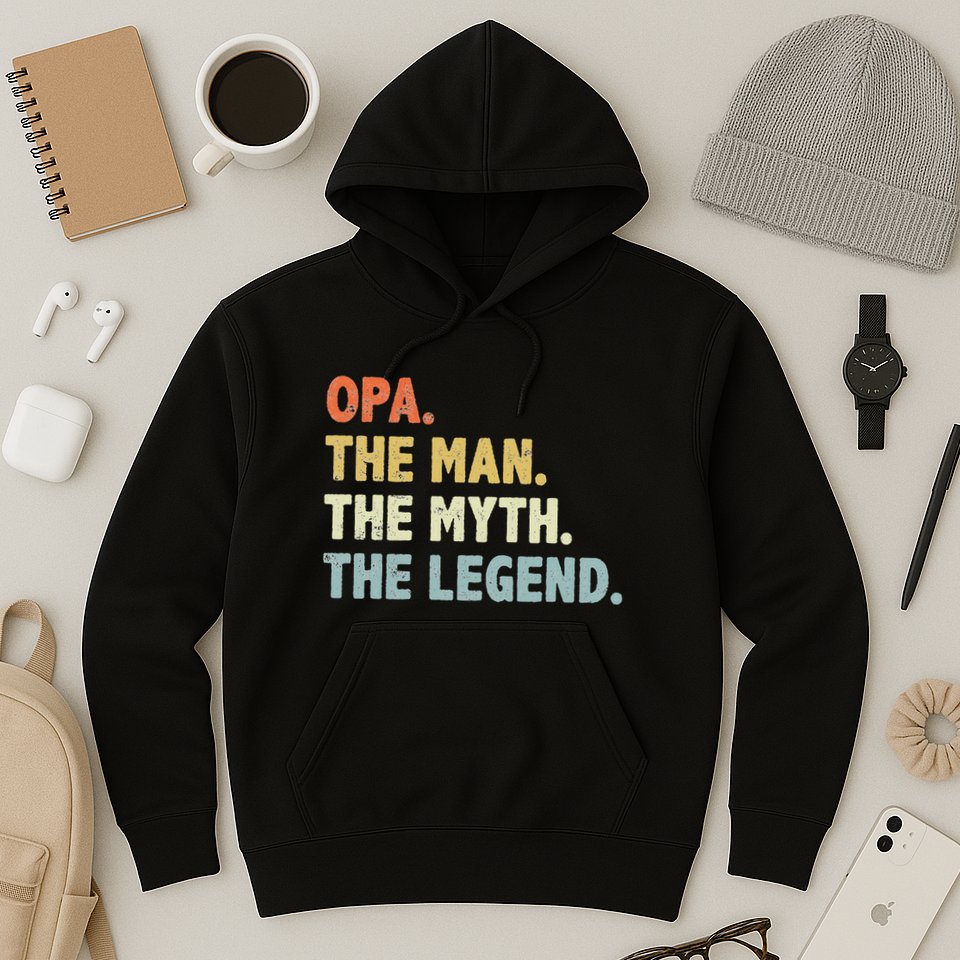 Opa The Man Myth Legend Father’S Day Gift For Grandpa G Dad Hoodie