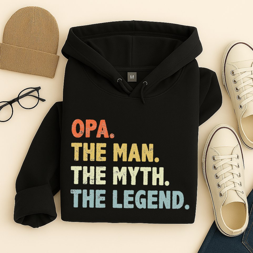 Opa The Man Myth Legend Father’S Day Gift For Grandpa G Dad Hoodie