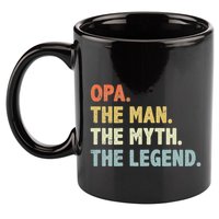 Opa The Man Myth Legend Father’S Day Gift For Grandpa G Dad 11oz C Handle Ceramic Mug