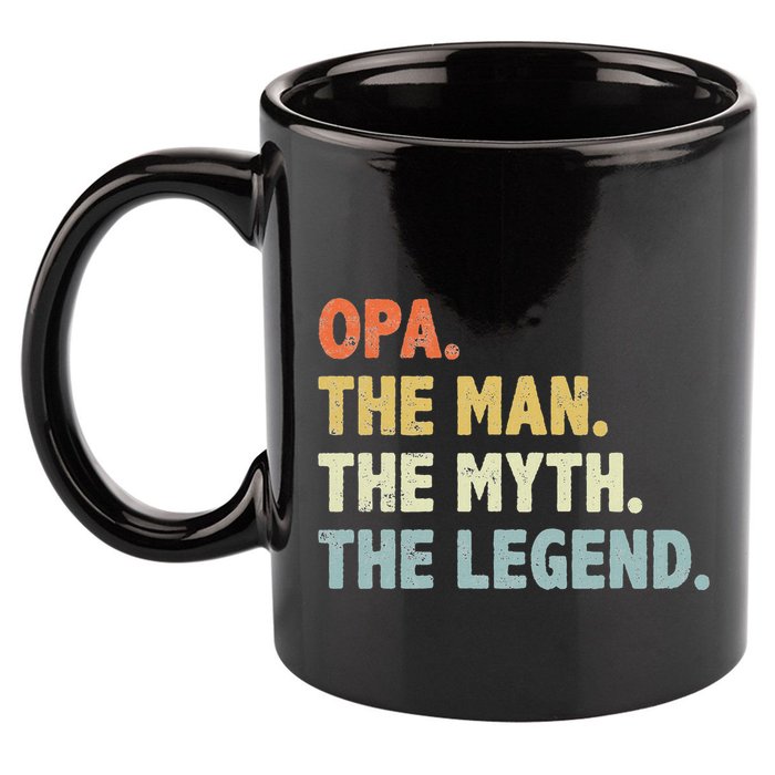 Opa The Man Myth Legend Father’S Day Gift For Grandpa G Dad 11oz C Handle Ceramic Mug