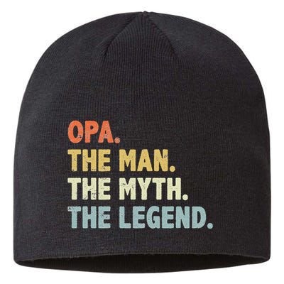 Opa The Man Myth Legend Father’S Day Gift For Grandpa G Dad Sustainable Beanie