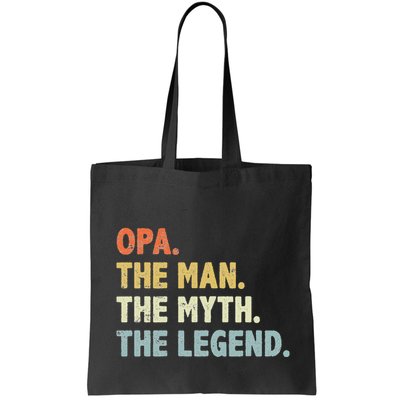 Opa The Man Myth Legend Father’S Day Gift For Grandpa G Dad Bag