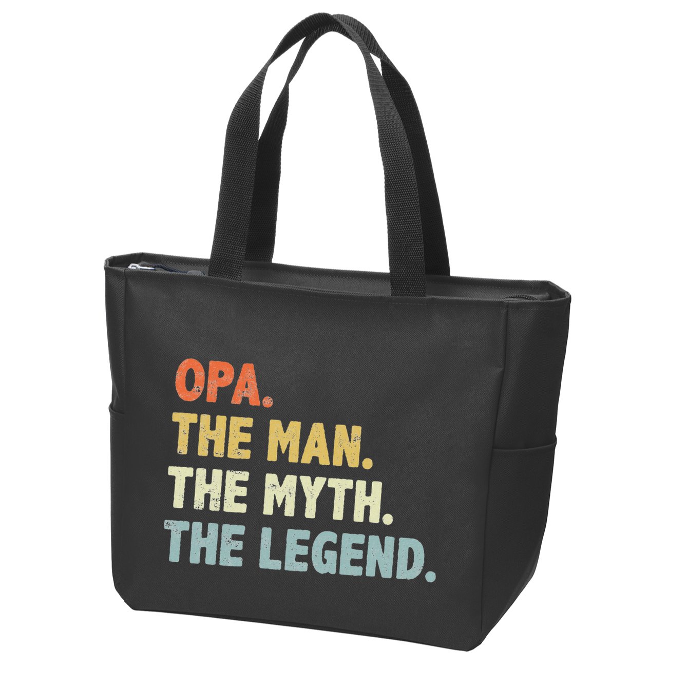 Opa The Man Myth Legend Father’S Day Gift For Grandpa G Dad Zip Tote Bag