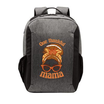 One Thankful Mama Autumn Festive Hair Bun Vector Backpack