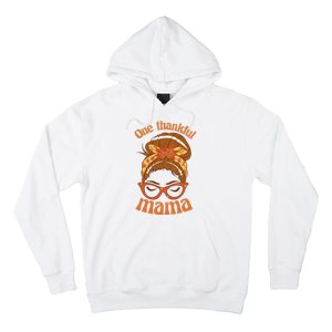 One Thankful Mama Autumn Festive Hair Bun Hoodie