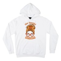 One Thankful Mama Autumn Festive Hair Bun Hoodie