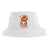 One Thankful Mama Autumn Festive Hair Bun Sustainable Bucket Hat