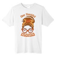 One Thankful Mama Autumn Festive Hair Bun Tall Fusion ChromaSoft Performance T-Shirt