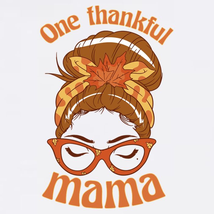 One Thankful Mama Autumn Festive Hair Bun Beanie