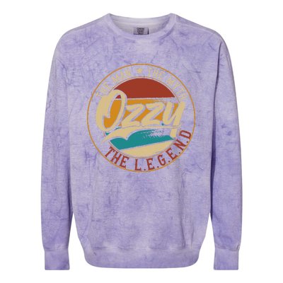 Ozzy The man the myth the legend Colorblast Crewneck Sweatshirt