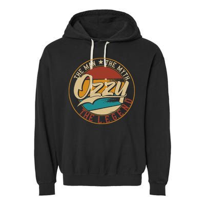 Ozzy The man the myth the legend Garment-Dyed Fleece Hoodie