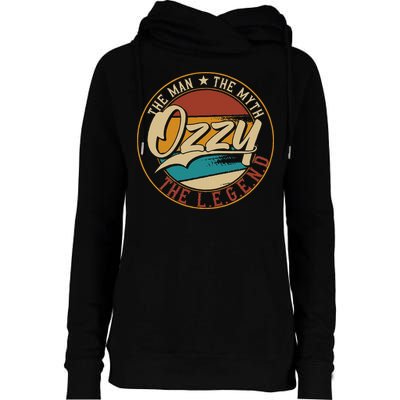 Ozzy The man the myth the legend Womens Funnel Neck Pullover Hood