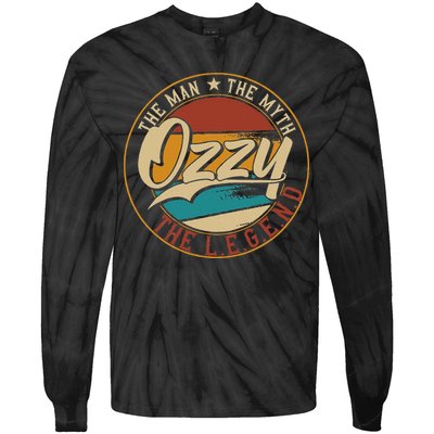 Ozzy The man the myth the legend Tie-Dye Long Sleeve Shirt