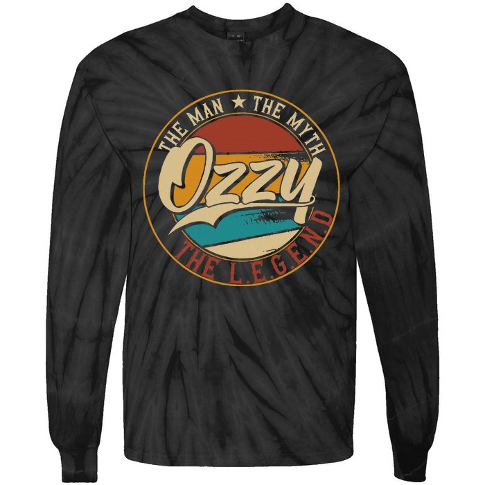 Ozzy The man the myth the legend Tie-Dye Long Sleeve Shirt