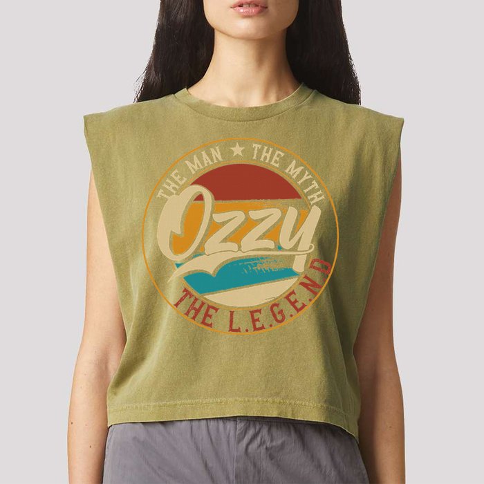 Ozzy The man the myth the legend Garment-Dyed Women's Muscle Tee