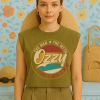 Ozzy The man the myth the legend Garment-Dyed Women's Muscle Tee