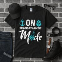 On Transatlantic Mode Transatlanticss Cruise Tall T-Shirt