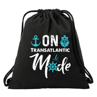 On Transatlantic Mode Transatlanticss Cruise Drawstring Bag