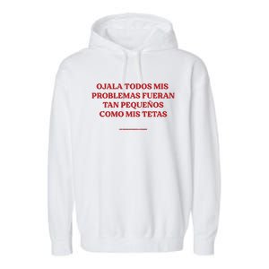 Ojala Todos Mis Problemas Fueran Tan Pequenos Como Mis Texas Garment-Dyed Fleece Hoodie