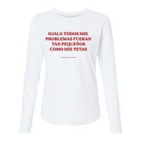 Ojala Todos Mis Problemas Fueran Tan Pequenos Como Mis Texas Womens Cotton Relaxed Long Sleeve T-Shirt