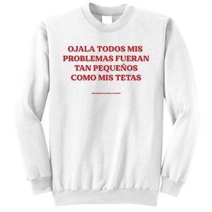 Ojala Todos Mis Problemas Fueran Tan Pequenos Como Mis Texas Sweatshirt