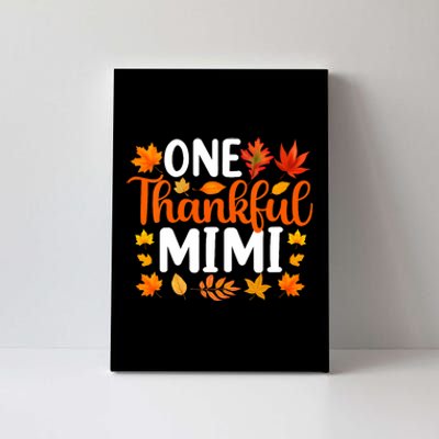 One Thankful Mimi Funny Fall Autumn Thanksgiving Canvas