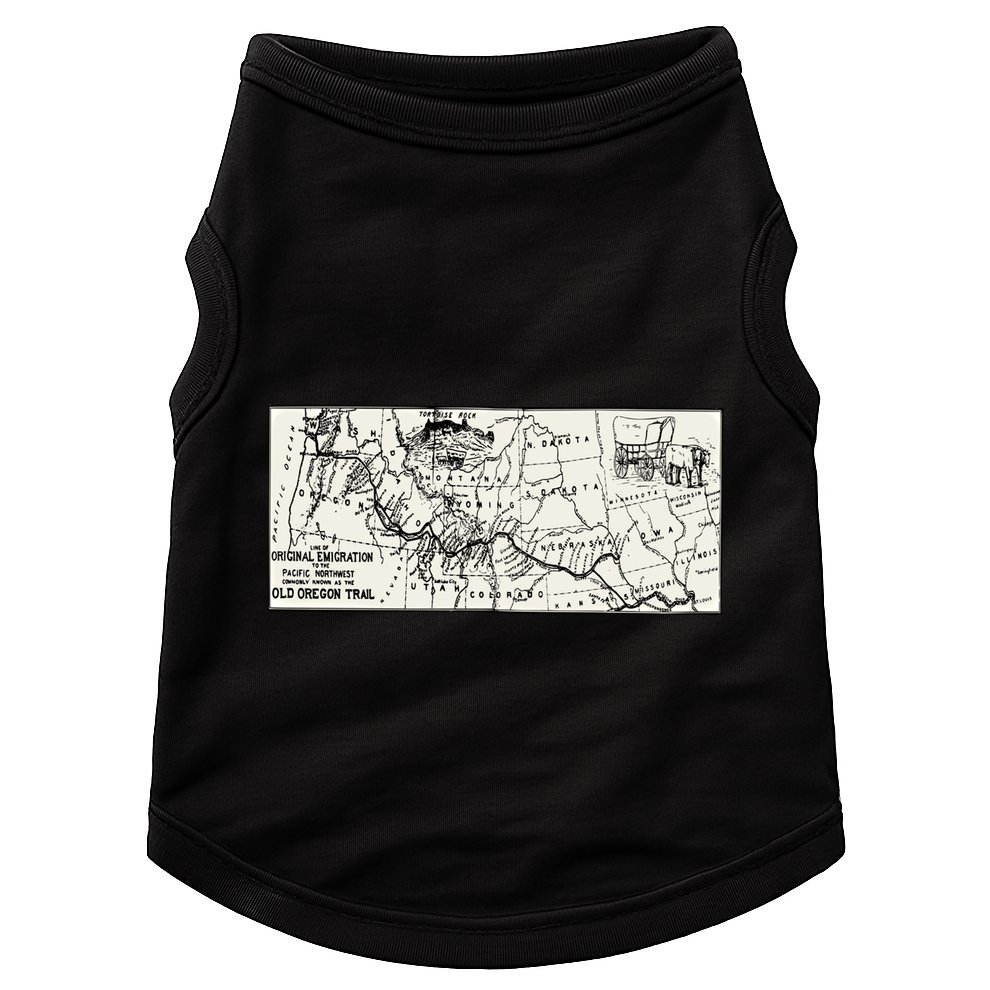 Oregon Trail Map Gift Ox Team Usa Cartography Geography History Meaningful Gift Doggie Tank