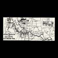 Oregon Trail Map Gift Ox Team Usa Cartography Geography History Meaningful Gift Backpack